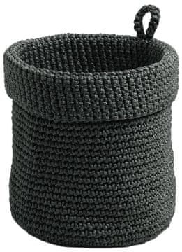 Gedy Organizator za kozmetiku MALVA, crni, kružni dizajn, 140x160 mm