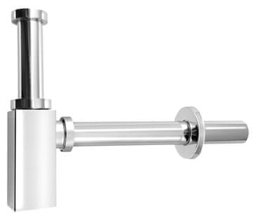 AQUALINE Kromirani umivaonski sifon 5/4" s odvodom 32mm kvadratnog oblika