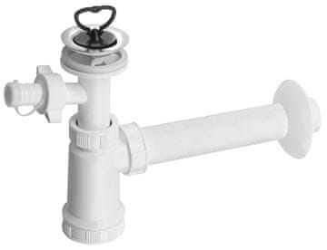 Bruckner Bijeli Plastični Sifon sa Odvodom i Rukohvatom DN40