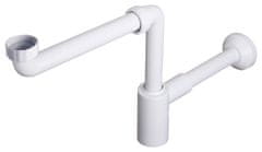 Bruckner Sifon za umivaonik CRONO, ušteda prostora, bijeli, DN32, 5/4", Bruckner