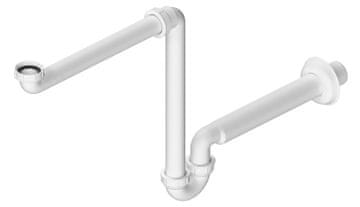 Bruckner Prostor Štedeći Sifon za Umivaonik 5/4", DN32, Bijeli Plastični Dizajn