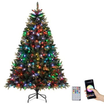 Northix Umjetno božićno drvce 180 cm 370 RGB LED