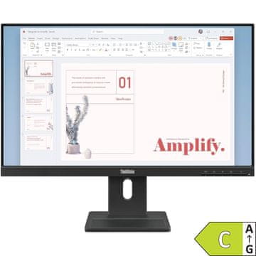 Lenovo Monitor ThinkVision E24-40 23,8" / WLED / IPS / 100Hz / 4ms / crni - podesiv po visini