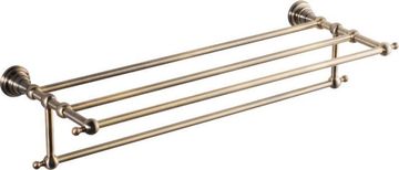 SAPHO Brončani nosač ručnika s policom DIAMOND, 600mm