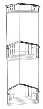 Gedy Pametna troetažna kutna polica 200x590x150 mm, kromirana