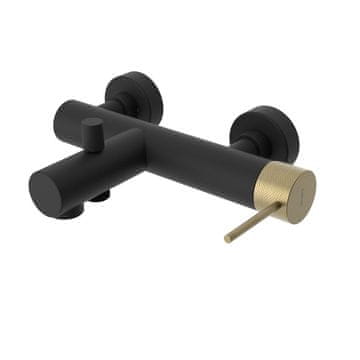 SAPHO ULTRASAN Zidni Miješalica za Kadu, Crni Mat/Zlatni Mat