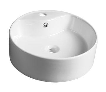 SAPHO Keramički Umivaonik za Stol, YAKARTA, Ø 46cm, Bijela