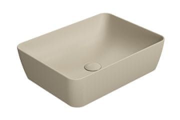Gsi Keramički umivaonik za ploču SAND/NUBES 50x38cm, mat bež boja