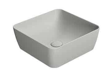 Gsi GSI NUBES keramički umivaonik za ploču 38x38cm, sivi mat završetak
