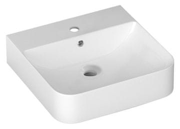 ISVEA ISVEA SOTT AQUA Keramički Umivaonik 51x50cm, Bijeli, Zidni/Na Stol, Tanka Rubnica