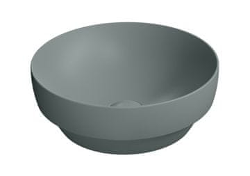 Gsi PURA keramički umivaonik za ploču, promjera 40 cm, mat agava