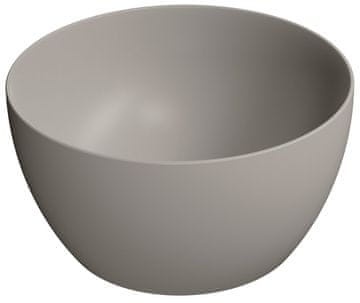 Gsi PURA keramički umivaonik za postavljanje na ploču, 42cm, tortora mat