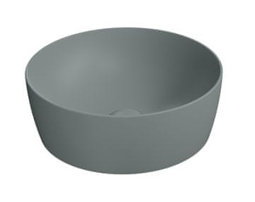 Gsi GSI NUBES COLOR keramički umivaonik na ploči, 40cm, mat agava