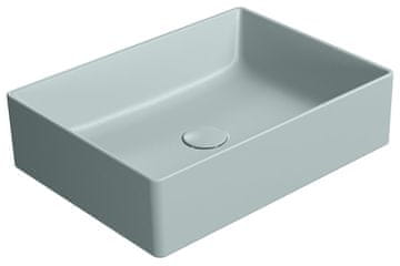 Gsi KUBE X keramički umivaonik za ploču 50x37cm, mat plava boja