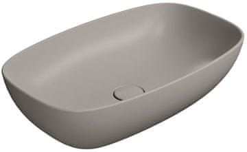 Gsi NUBES Keramički Ugradbeni Umivaonik 60x38cm, Mat Tortora