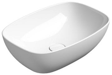 Gsi NUBES Keramički Umivaonik za Radnu Ploču 50x35cm, Bijela s ExtraGlaze Premazom