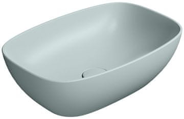 Gsi GSI NUBES COLOR keramički umivaonik na ploču 50x35cm, mat plavi