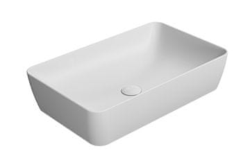Gsi Elegantni Keramički Umivaonik GSI NUBES COLOR 60x38 cm, Mat Bijeli