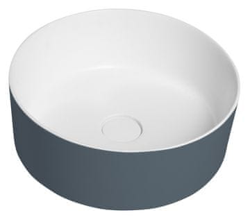 SAPHO Matirano Umivaonik Sapho THIN Ø 38 cm, Solid Surface, Siena/Bijeli