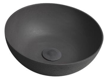 SAPHO FORMIGO Antracit Betonski Umivaonik na Stol, Ø 39cm, Mat Površina