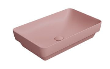 Gsi PURA Keramički Umivaonik za Pult 60x38cm, Mat Ružičasta