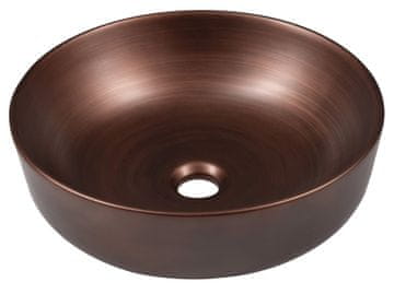 SAPHO PRIORI Keramički Nadpultni Umivaonik, Ø 41,5 cm, Bakrena Boja