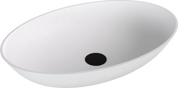 POLYSAN BANERA OVAL umivaonik od lijevanog mramora 60x40cm, bijeli mat završetak
