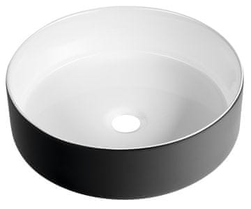 SAPHO FIASTRA Keramički Umivaonik za Pult, Ø 40cm, Mat Crni