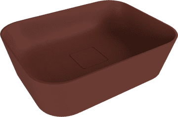 POLYSAN Umyvadlo od ljevanog mramora 50x36cm smeđe mat boje - UNITY CONCEPT