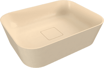 POLYSAN BANERA SQUARE Lijevano Mramorno Umyvadlo 50x36cm Bez Otvora, Bež Mat