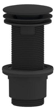 SAPHO Neovijena Crna Mat Umivaonička Odvodna Ventilacija 5/4" 10-80mm, ABS Materijal