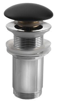 SAPHO Keramički Click-Clack odvod, mat crna, 5/4", za umivaonik debljine 10-50mm