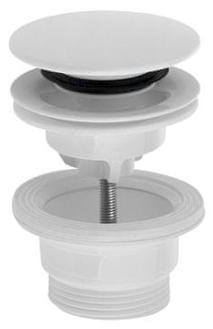 Bruckner Velika Click-Clack ispust za umivaonik 5/4", ABS, bijela, 4-45mm
