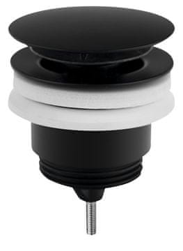 Omp Tea Mat crna Click Clack odvodna garnitura za umivaonik, velika zátka 5/4", 10-45mm