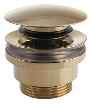 SILFRA Zlatni Click-Clack Odvod 5/4” za Umivaonik, Tih, Velika Zatka, 5-55mm, Silfra