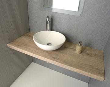 SAPHO AVICE Zidni Panel za Umyvadlo 100x50cm, Debljina 5cm, Hrast Rover