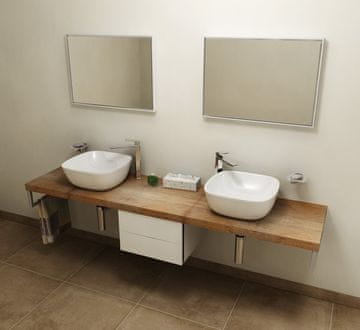 SAPHO AVICE Drvena Zidna Ploča za Umyvadlo 230x50cm, Old Wood Dekor