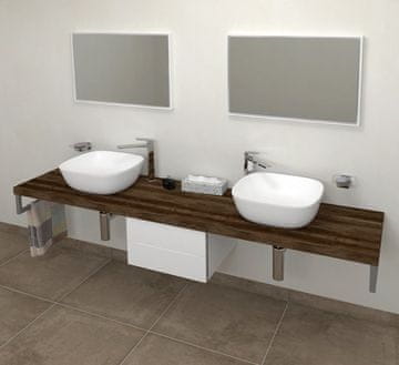 SAPHO SAPHO AVICE drvena konzolna ploča 240x50cm, tamni hrast