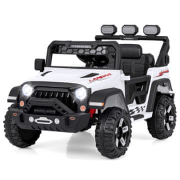 Northix 12V dječji Jeep automobil s daljinskim upravljačem, USB i LED svjetlima 30kg