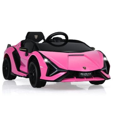 Northix 12V električni automobil za djecu s daljinskim upravljačem, glazbom i LED svjetlima