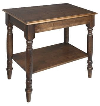 SAPHO CIMBURA Drveni Umivaonik Stol, 80x50x75 cm, Rustičan Smrek, Otpornost i Elegancija