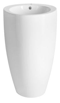 AQUALINE Samostojeći keramički umivaonik, 50x84 cm, bijeli