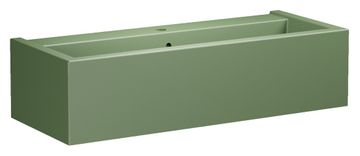 KERASAN KANAAL keramički umivaonik 100x40cm, mat zelena
