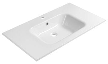 SAPHO ARECA umivaonik, lijevani mramor, 91x51,5cm, bijeli