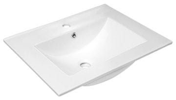 SAPHO SAPHO Slim Linija Keramički Umyvadlo 60cm - Bijelo, Namještaj Ugradnja