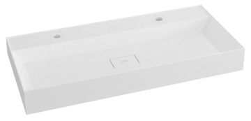 SAPHO GODIVA Dupli Umivaonik, Lijevani Mramor, 96x44 cm, Bijela