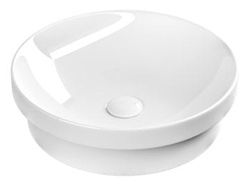 SAPHO Bijeli Ugradbeni Keramički Umivaonik, Okrugli, Ø43cm