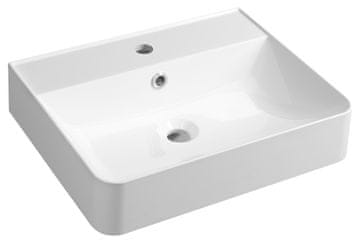 SAPHO SAPHO KVANTA umivaonik, lijevani mramor, 50x40cm, bijeli