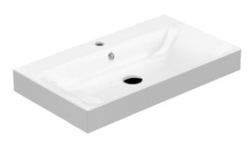 KERASAN KERASAN CENTO Keramički Umivaonik 80x45cm Bijeli - Klasičan Dizajn s Instalacijom na Zidu