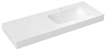 SAPHO Umyvadlo EMICO Rockstone 170x50 cm desno, mat bijela